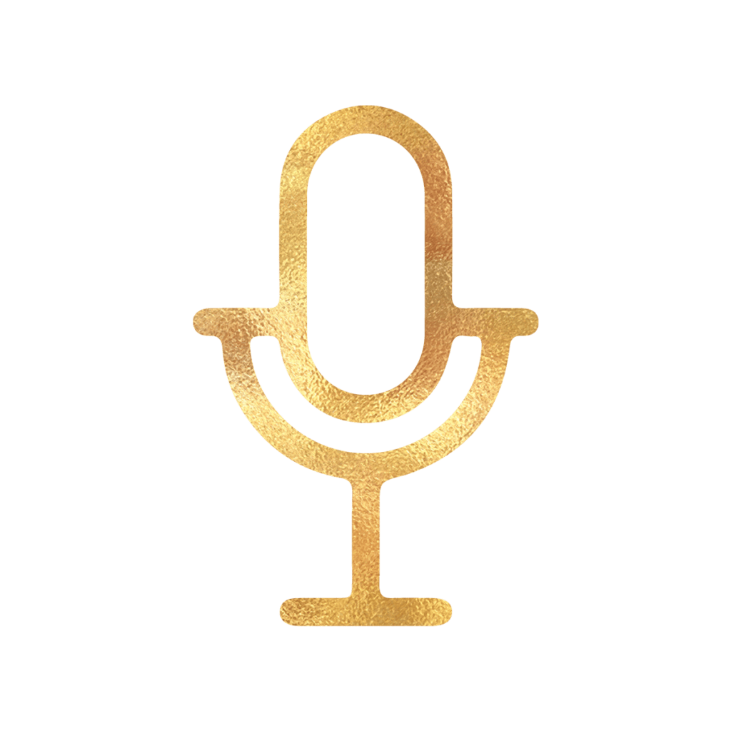 Podcast Coaching | Microphone Logo | K Wells Companies